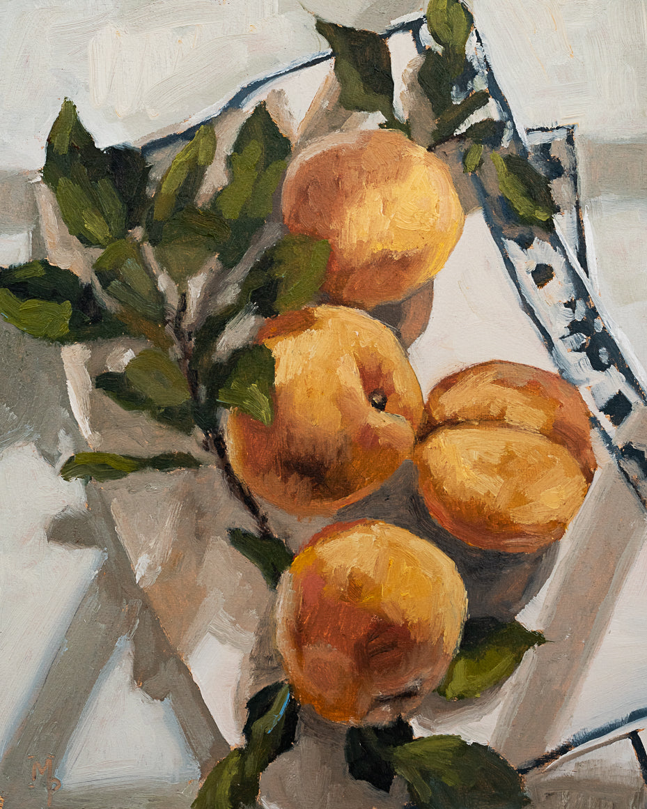 Flat lay Peaches Print